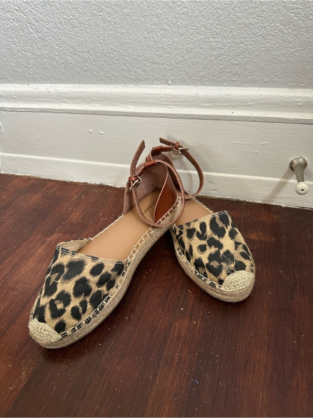 Old Navy Leopard Espadrille Sandals